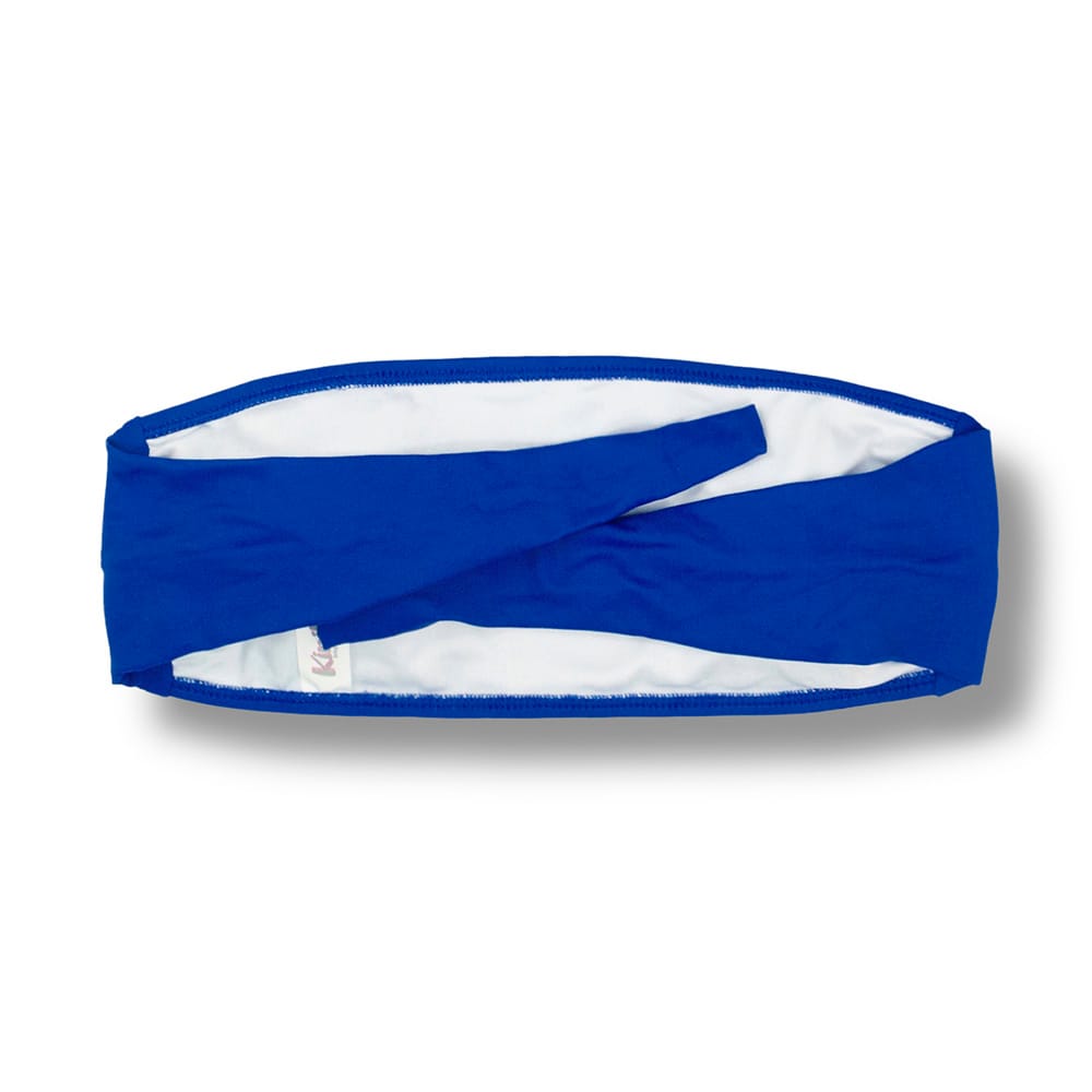 Top Faixa Azul Cobalto | Tomara que Caia de Amarrar nas Costas | Biquini Liso | Forrado | Sem Bojo