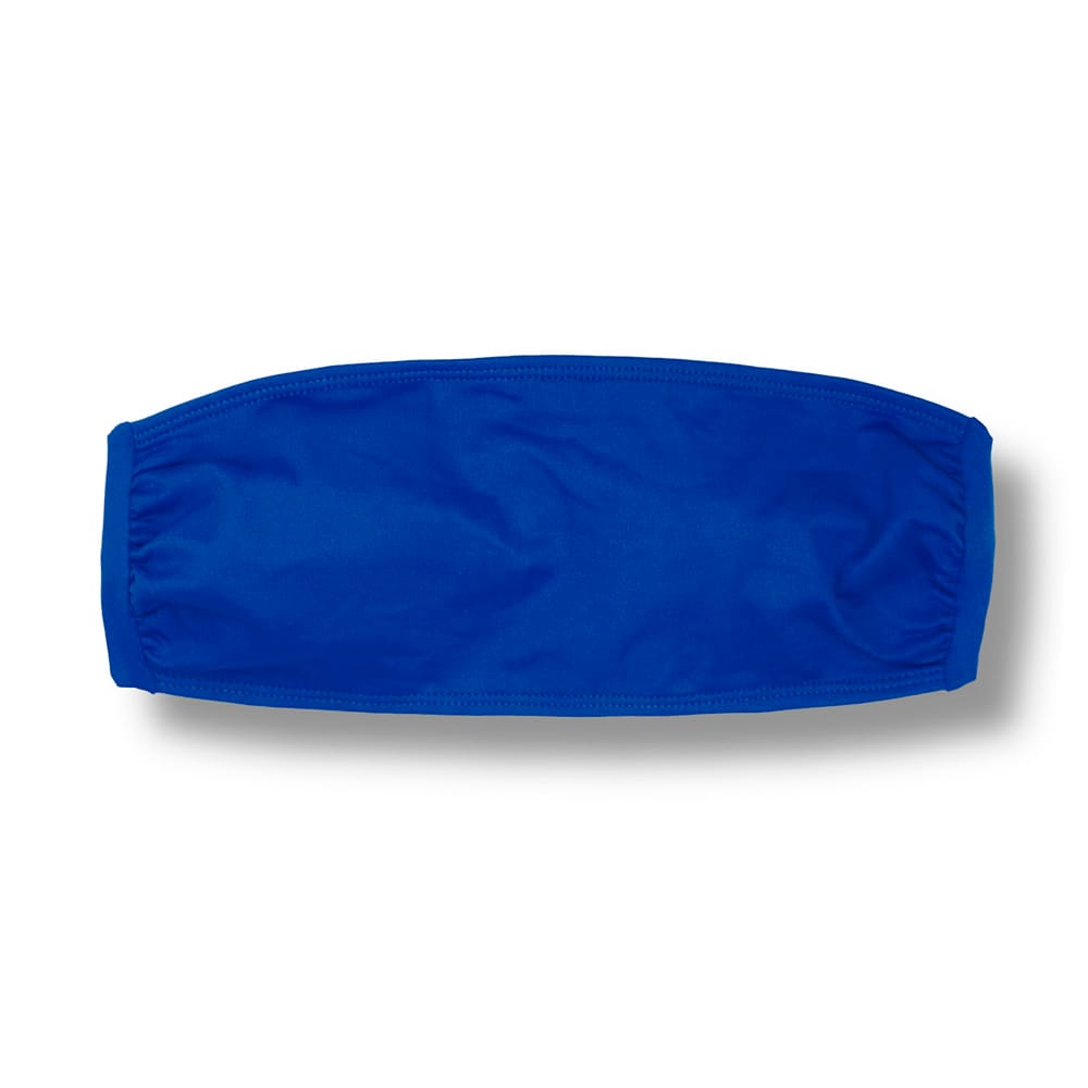 Top Faixa Azul Cobalto | Tomara que Caia de Amarrar nas Costas | Biquini Liso | Forrado | Sem Bojo