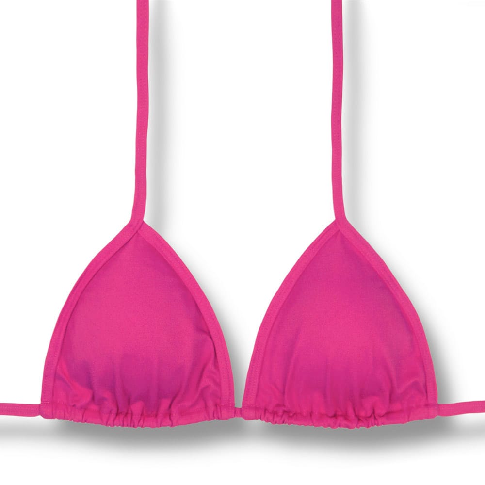 Top Mara Pink | Cortininha com Viés Tradicional | Abertura para Bojo | Tecido Liso