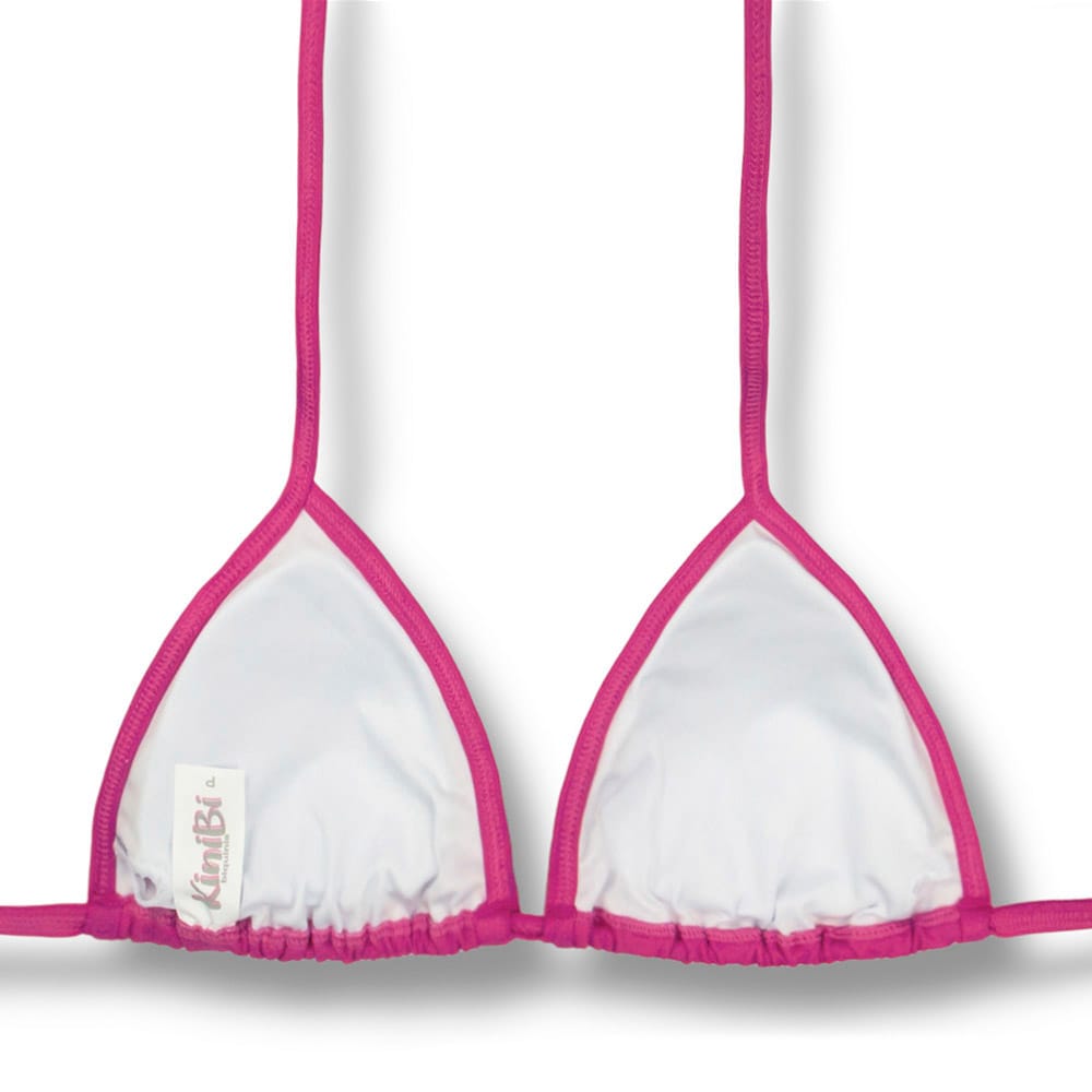 Top Mara Pink | Cortininha com Viés Tradicional | Abertura para Bojo | Tecido Liso