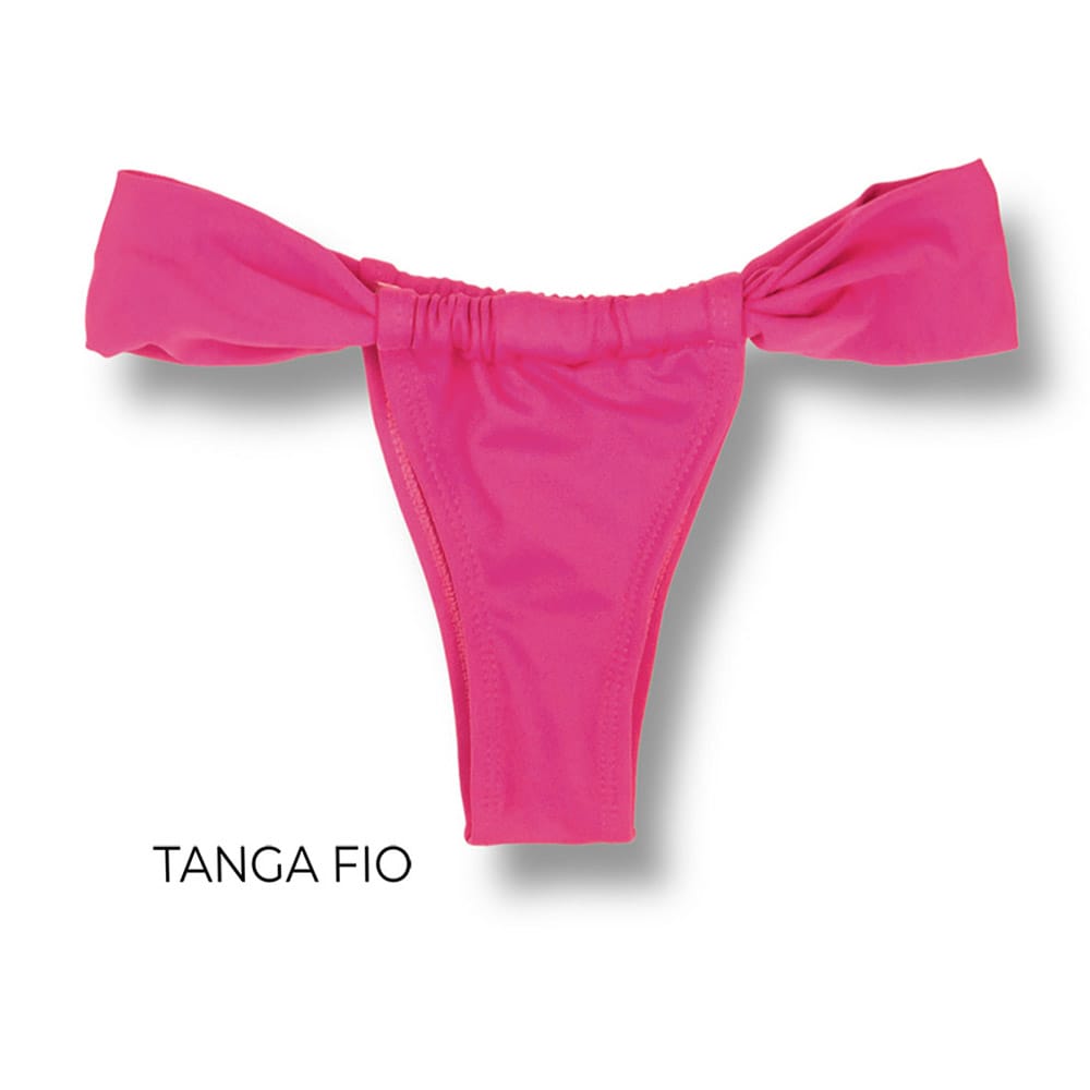 Tanga Gali Pink | Biquíni Fio Dental | Cortininha Regulável