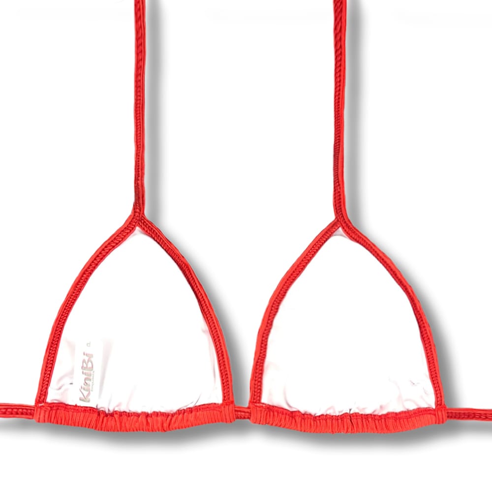 Conjunto de Biquíni Rubi | Top Mara + Tanga Fany | Tanga Marquinha de Fita com Regulagem | Top Cortininha com Abertura para Bojo