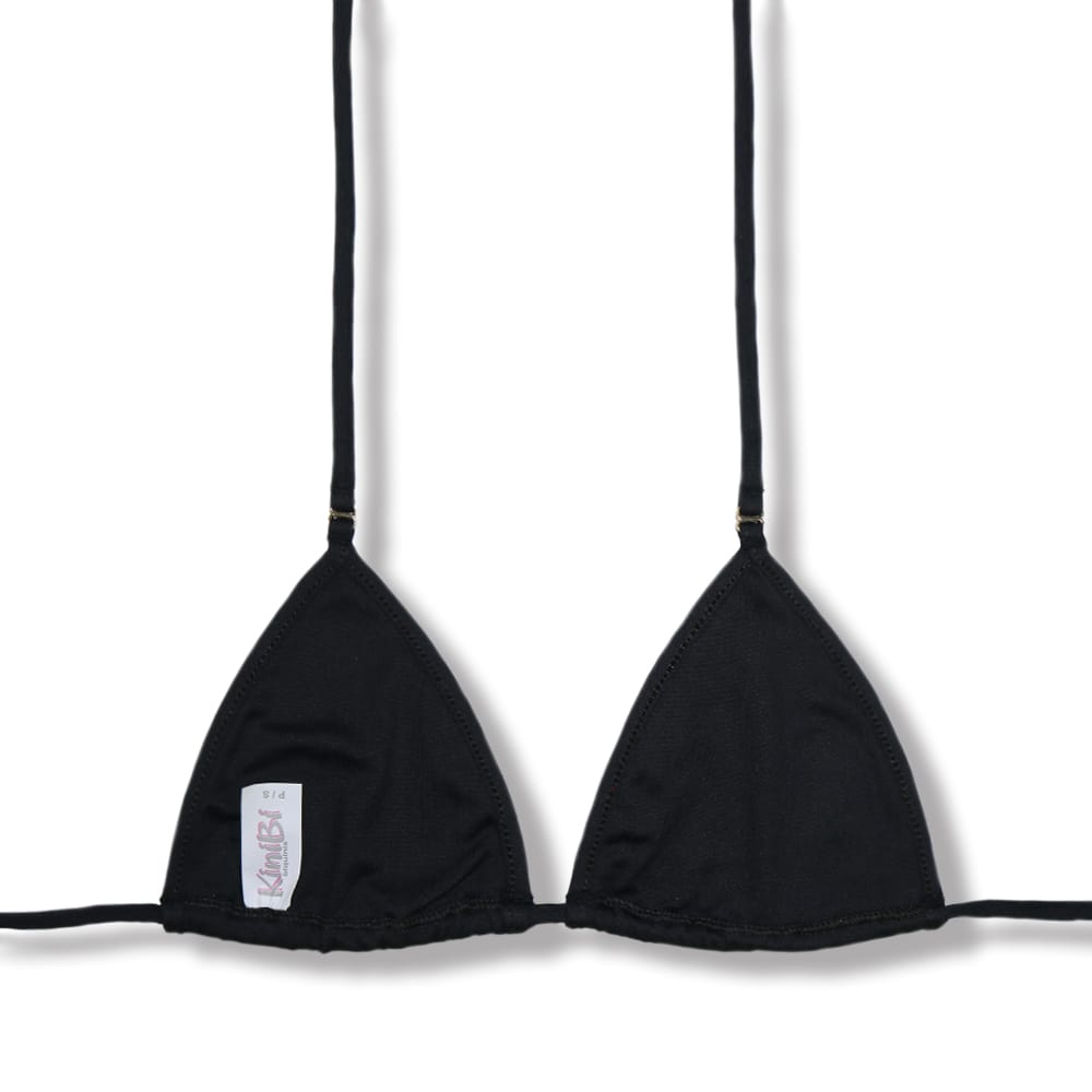 Conjunto de biquíni Frufru Preto | Top Mila + Tanga Flora | Top Micro Cortininha sem Bojo | Tanga Elástico Frufru Fio Dental
