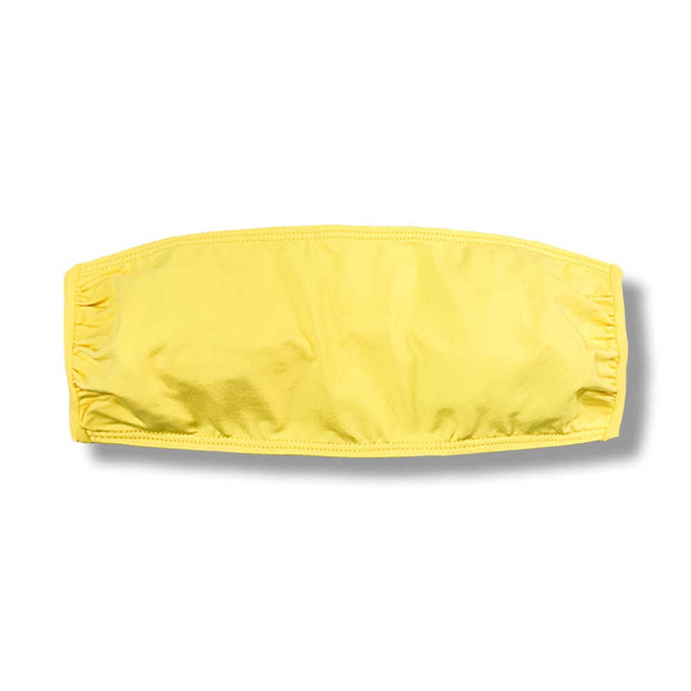 Top Faixa Amarelo Canário | Tomara que Caia de Amarrar nas Costas | Biquini Liso | Forrado | Sem Bojo (Cópia)