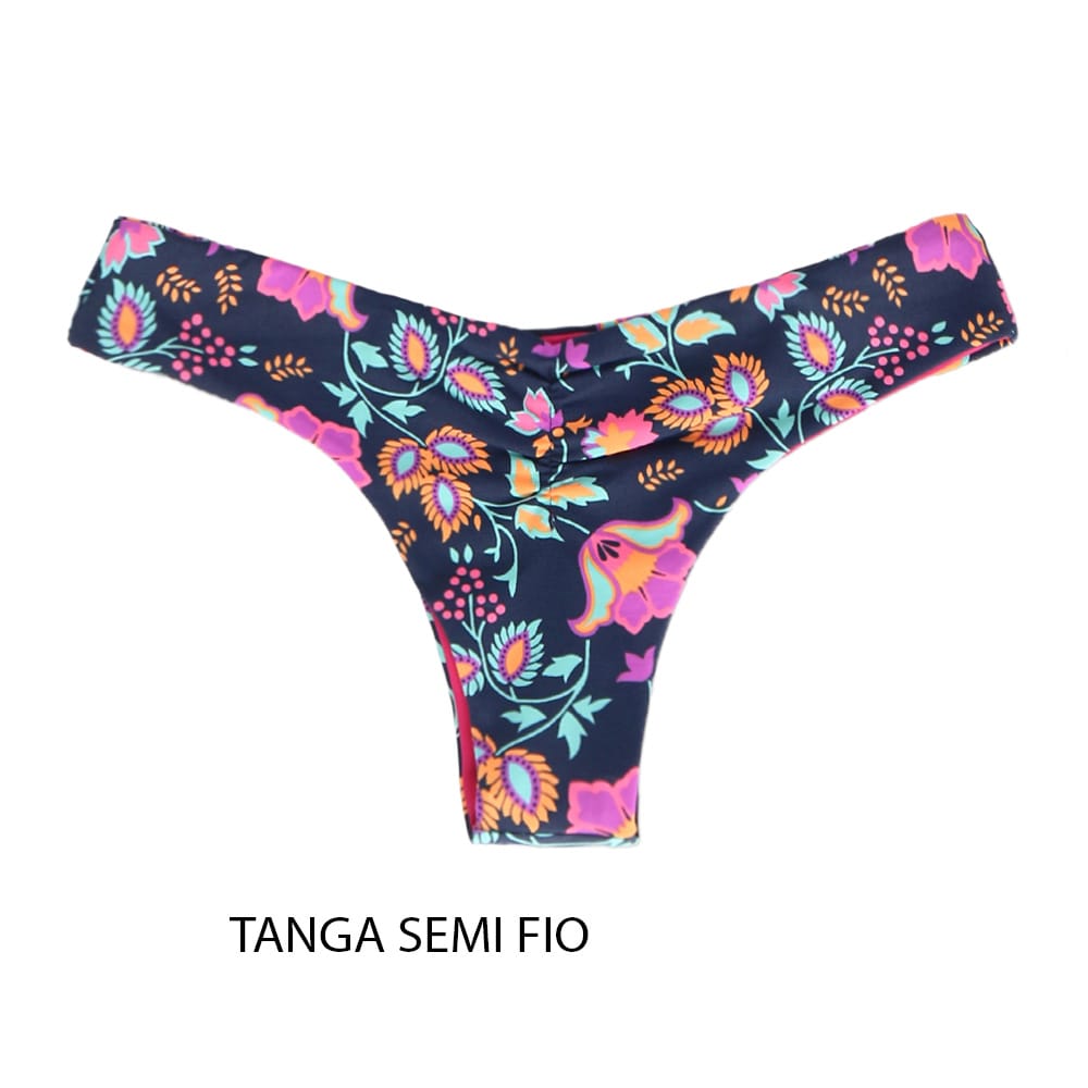 Conjunto de Biquíni Estampado Bosque | Top Mara + Tanga Isa