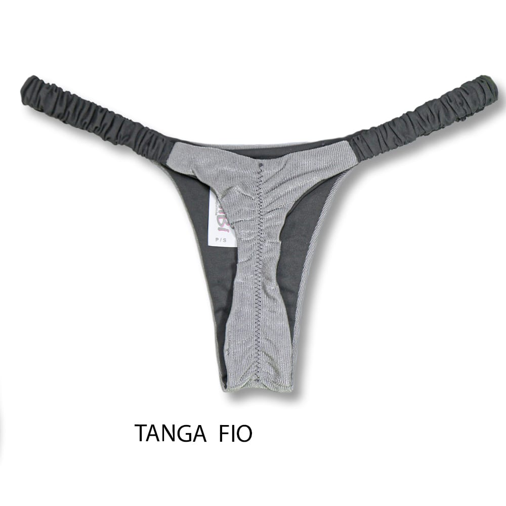 Conjunto de biquíni Frufru Croma | Top Mila + Tanga Flora | Top Micro Cortininha sem Bojo | Tanga Elástico Frufru Fio Dental