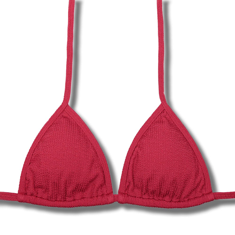 Top Mara Zínia | Cortininha com Viés Tradicional | Abertura para bojo | Biquíni Texturizado