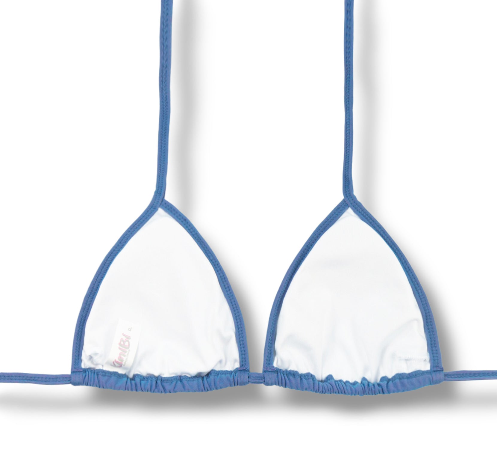 Top Mara Furta-Cor Lilás Azulado| Cortininha com Viés Tradicional | Abertura para Bojo | Biquíni Fruta Cor