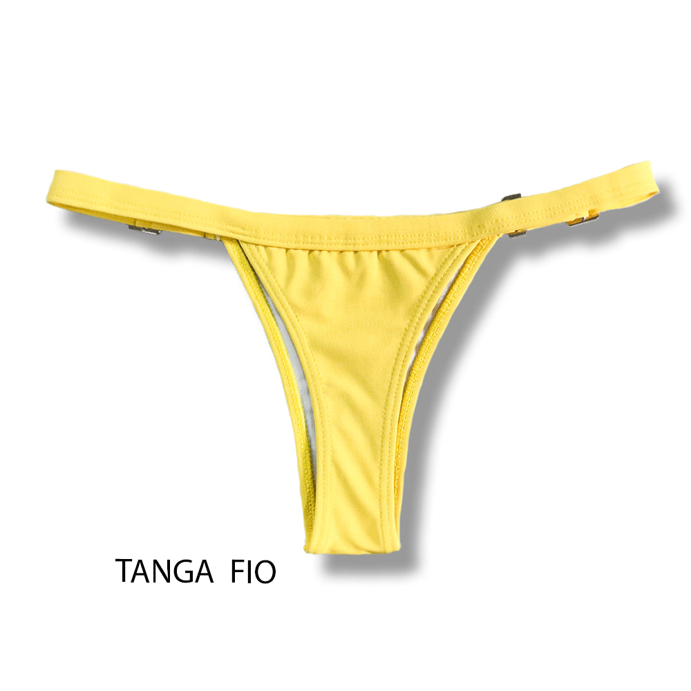 Conjunto de biquini Canário | Top Mara + Tanga Fany