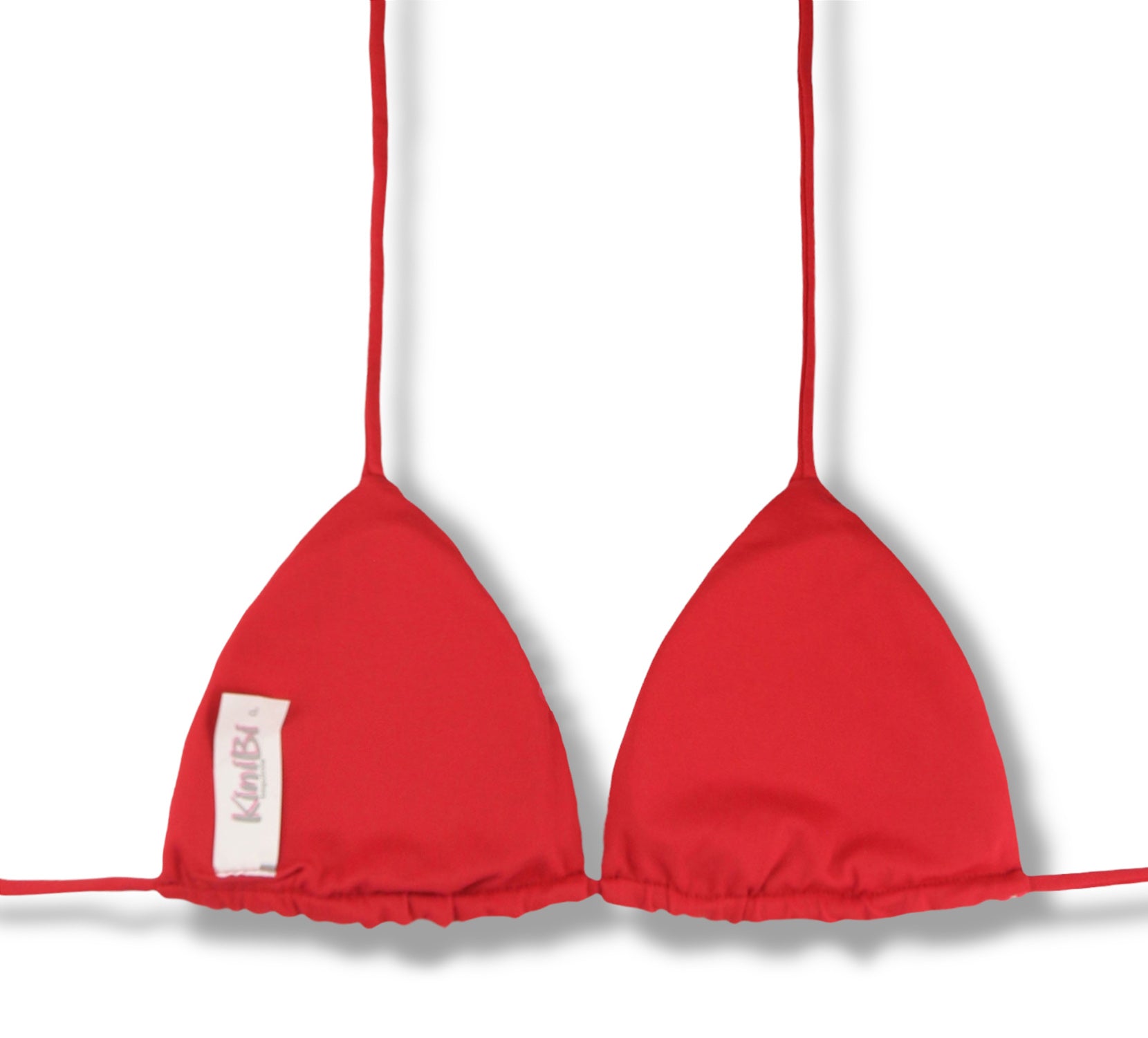 Top Lua Vichy | Cortininha com Bojo | Dupla Face Vermelho Carmim| Reversível | Amarração nas Costas e Pescoço | Biquíni Xadrez Vermelho e Branco