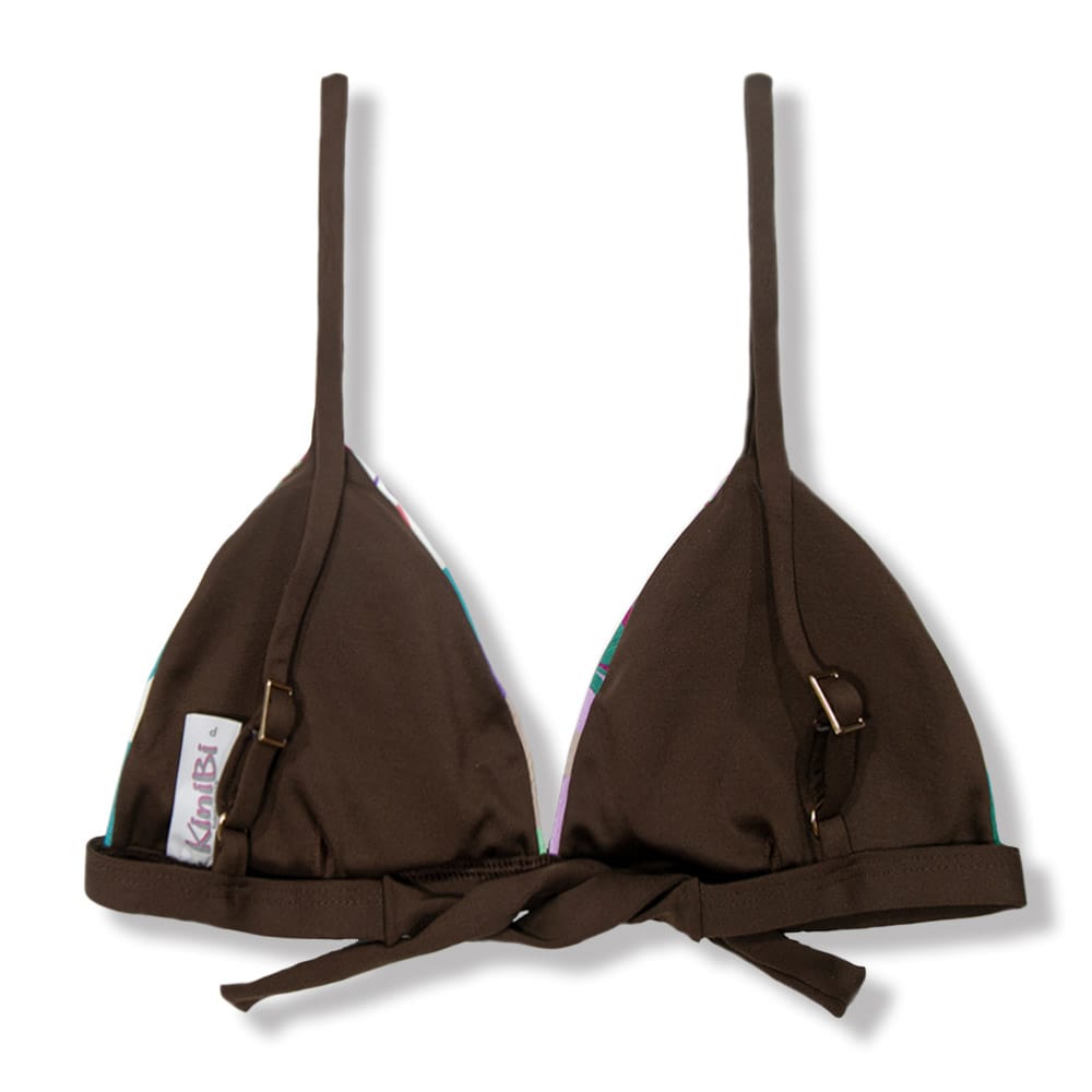 Conjunto de Biquíni Lilac | Top Jade + Tanga Mora| Tanga Amarração Lateral e Fio Duplo | Top Fixo com Regulador na Alça e Abertura para Bojo