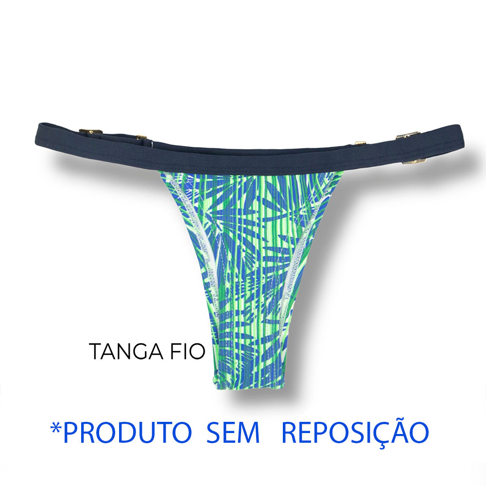 CONJUNTO DE BIQUÍNI FOLHAGEM TROPICAL| TOP MARA + TANGA FANY