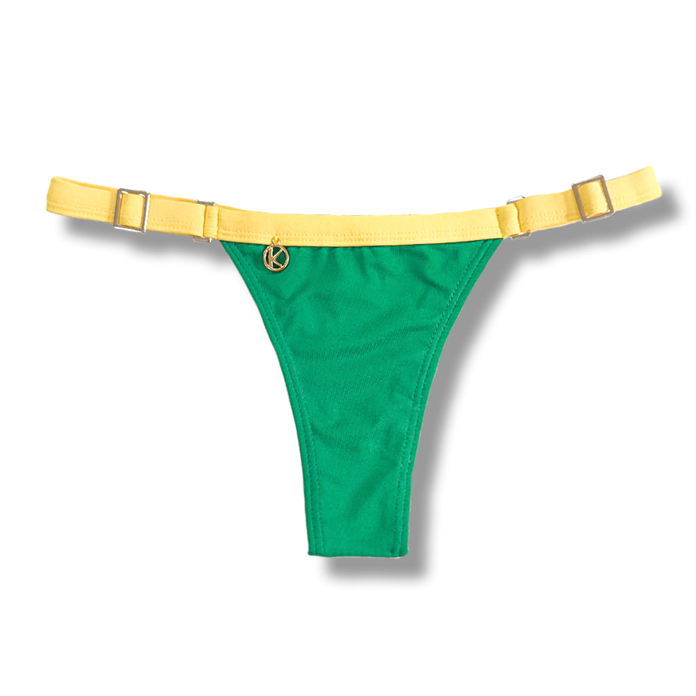 Tanga Fany Bicolor Bandeira e Canário | Marquinha de Fita