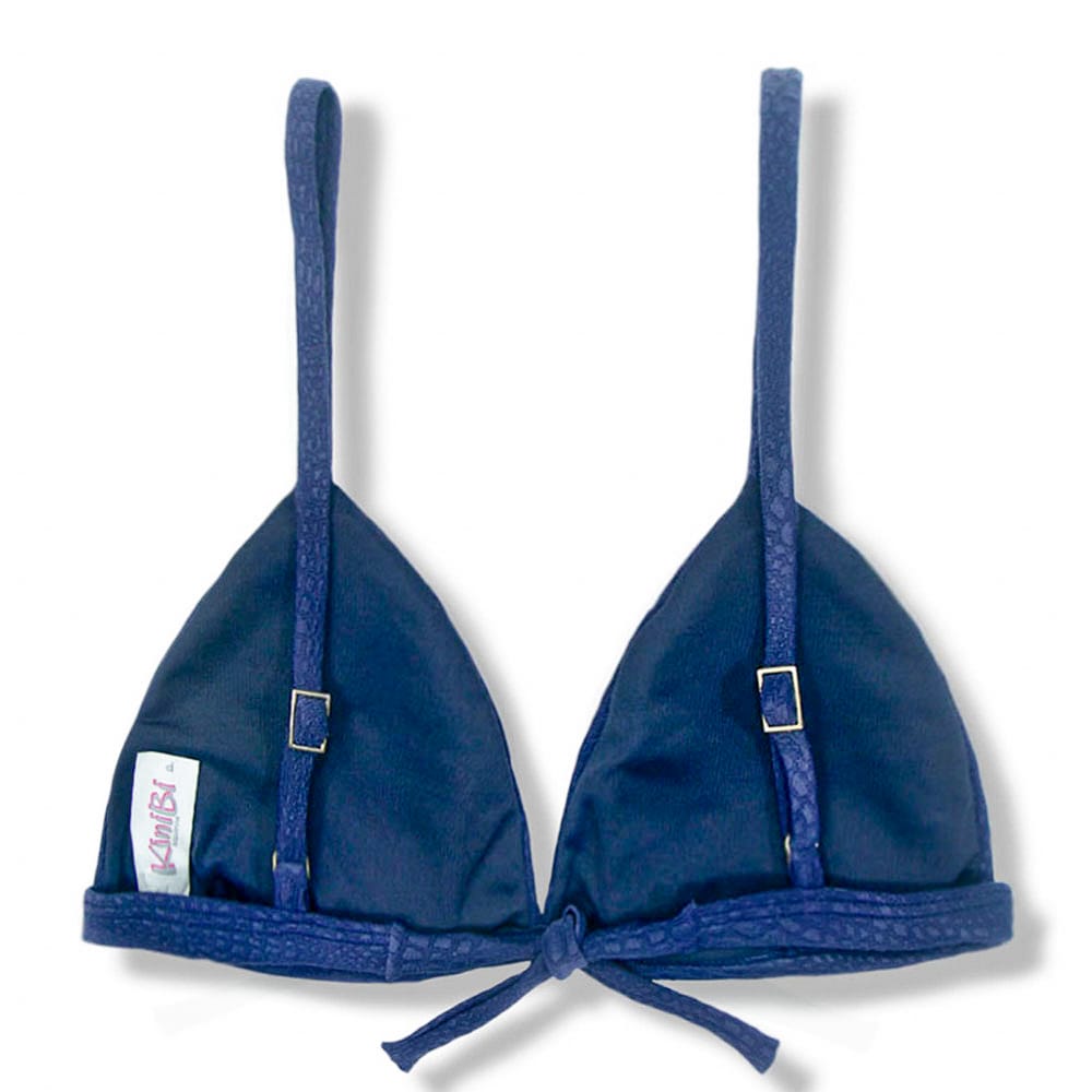 Conjunto de Biquini Croco Marine | Top Jade + Tanga Mia |Tanga para marquinha perfeita com regulador na lateral |Top fixo com regulador na alça e abertura para bojo