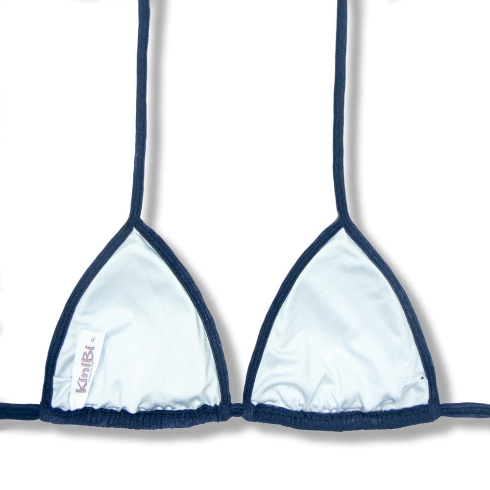 Conjunto de Biquíni Crocô Marine | Top Mara + Tanga Isa | Top Cortininha com Abertura para Bojo | Tanga Tradicional Ripple Dupla Face Empina Bumbum