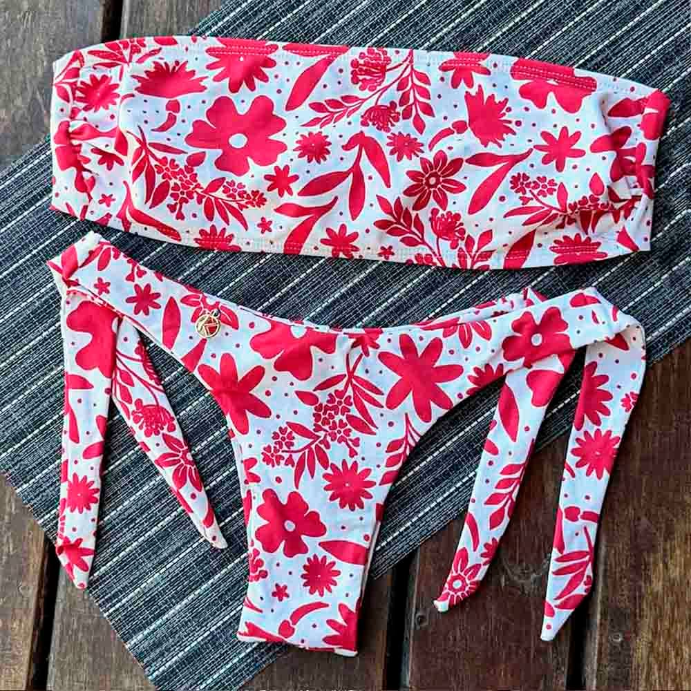 Conjunto Scarlet | Top Faixa + Tanga Mora