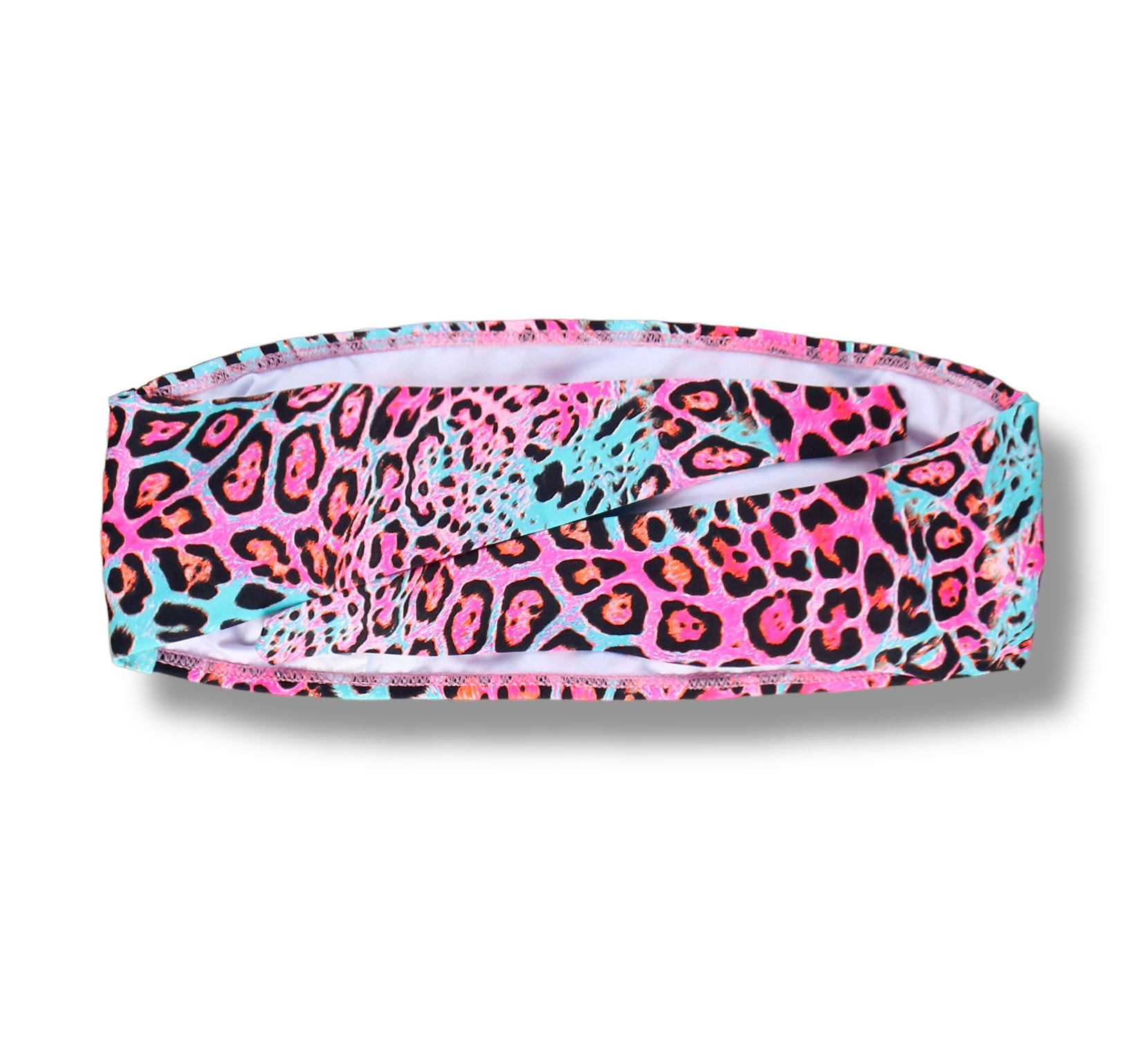 Conjunto de Biquini Animal Print Mescla | Top Faixa + Tanga Mora | Tanga Com Amarração Lateral e Modelagem Levanta Bumbum | Top Faixa com amarração nas costas