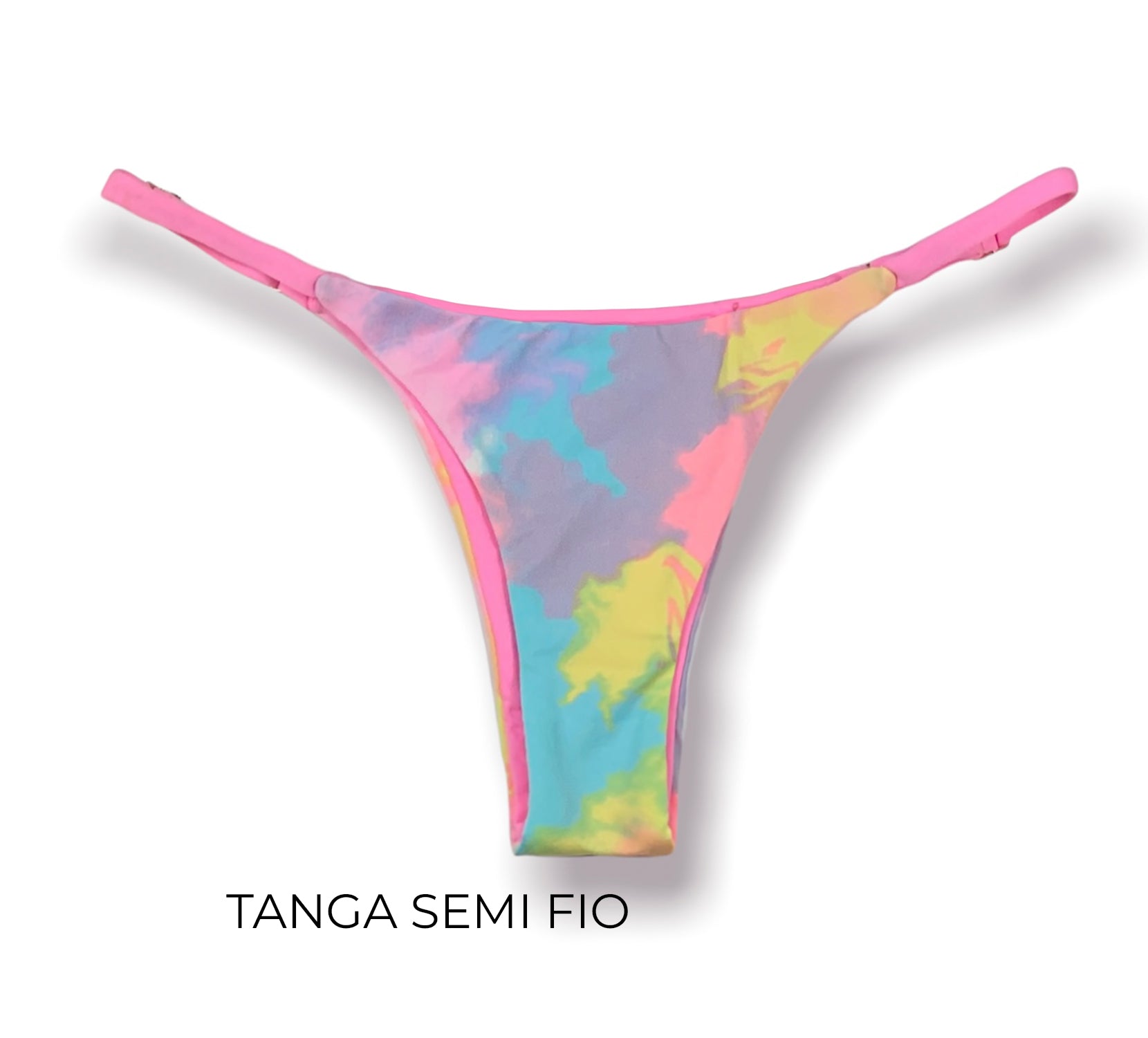 Conjunto de Biquini Tie Dye | Top Mara+ Tanga Mia |Tanga para marquinha perfeita com regulador na lateral |Top cortininha com viés e abertura para bojo