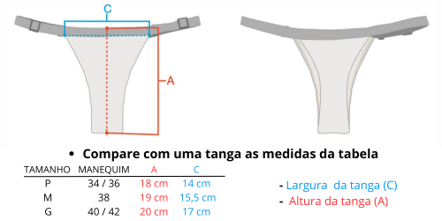 Conjunto de Biquini Azul Cobalto | Top Faixa + Tanga Fany | Tanga Fita Top Faixa