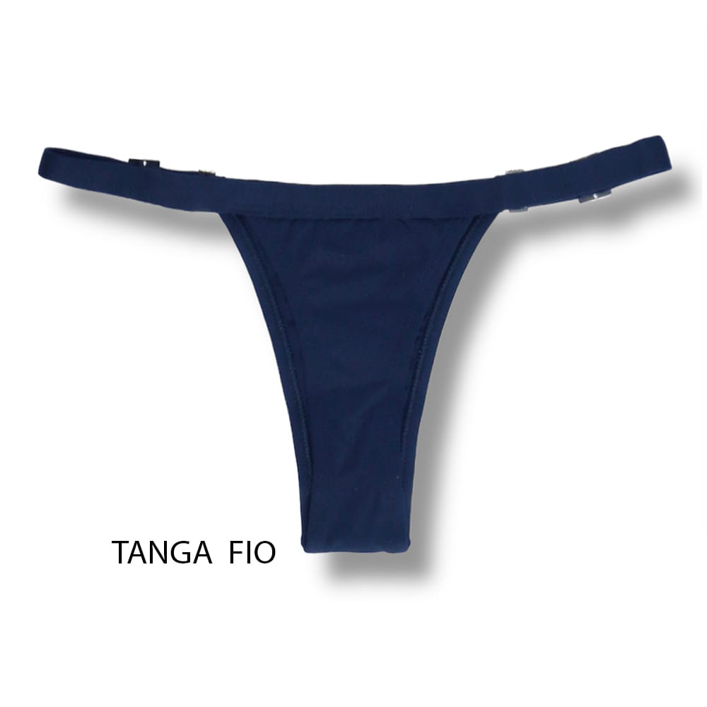 Conjunto de Biquíni Preto | Top Mara + Tanga Fany