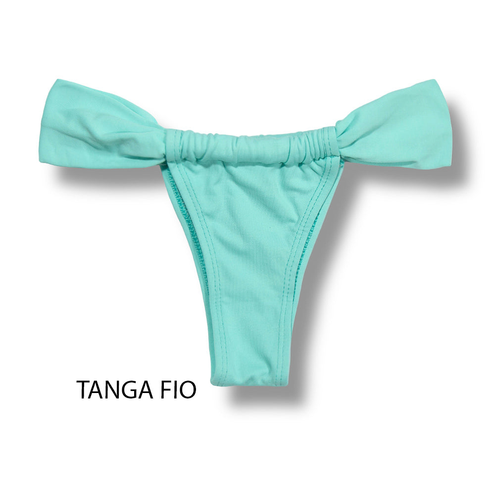 Conjunto de biquíni Verde Mint | Top Faixa + Tanga Gali