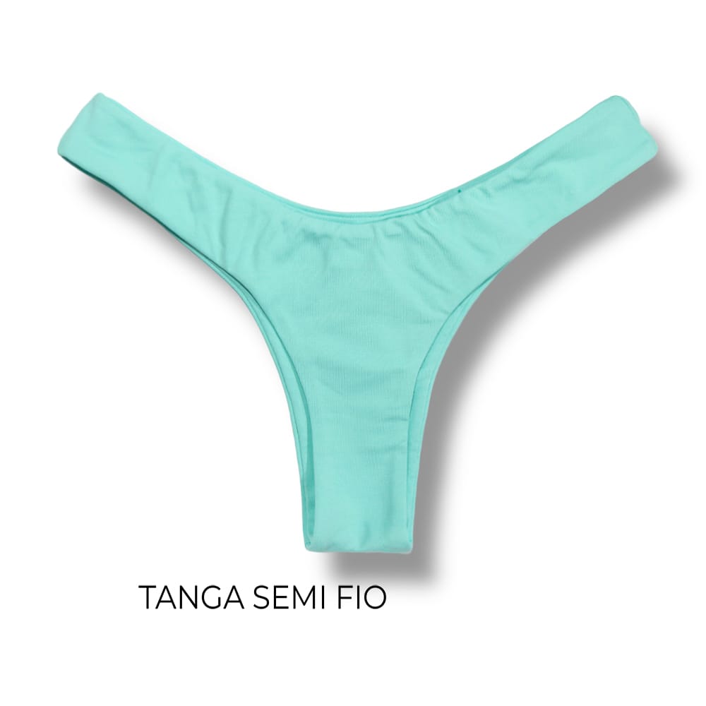 Tanga Eva Verde Mint | Biquíni Liso | Tanga Asa Delta