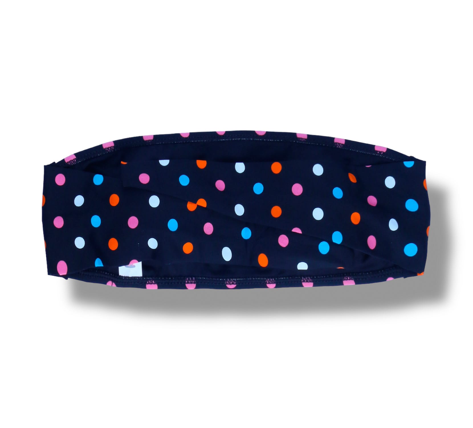 Top Faixa Poá Colorê | Tomara que Caia | de Amarrar nas Costas | Forrado | Sem Bojo |  Biquini Estampado