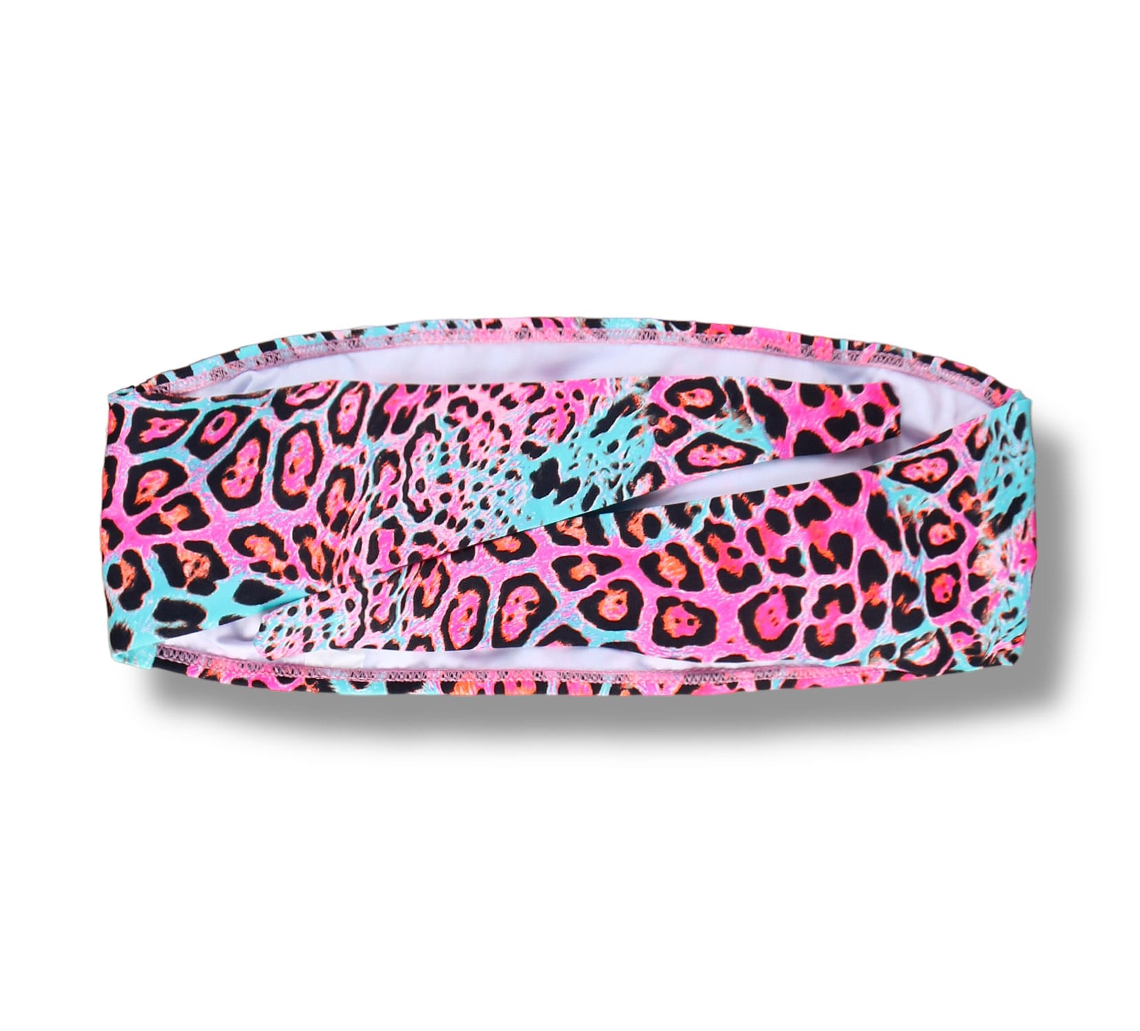 Top Faixa Animal Print Mescla | Tomara que Caia | de Amarrar nas Costas | Forrado | Sem Bojo |  Biquini Estampado