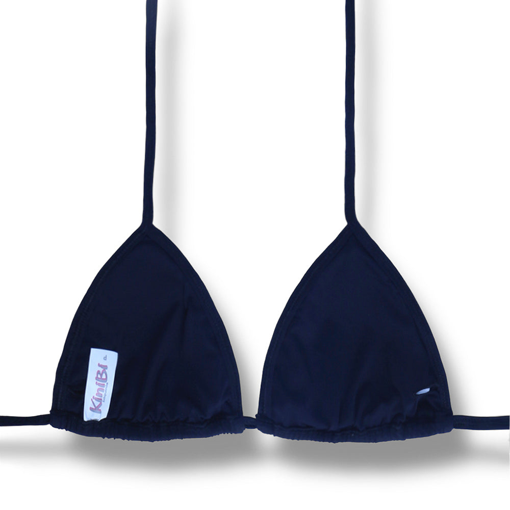 Top Lua Preto | Cortininha com Bojo | Dupla Face | Reversível | Amarração nas Costas e Pescoço