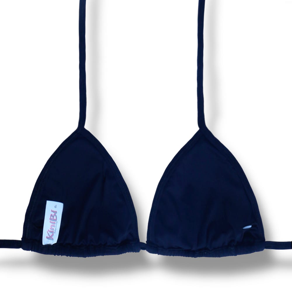 Conjunto de Biquíni Preto | Top Mara + Tanga Fany | Top cortininha com Abertura para Bojo | Tanga Fita que deixa marca de bronze linda | Tecido opaco cor preta