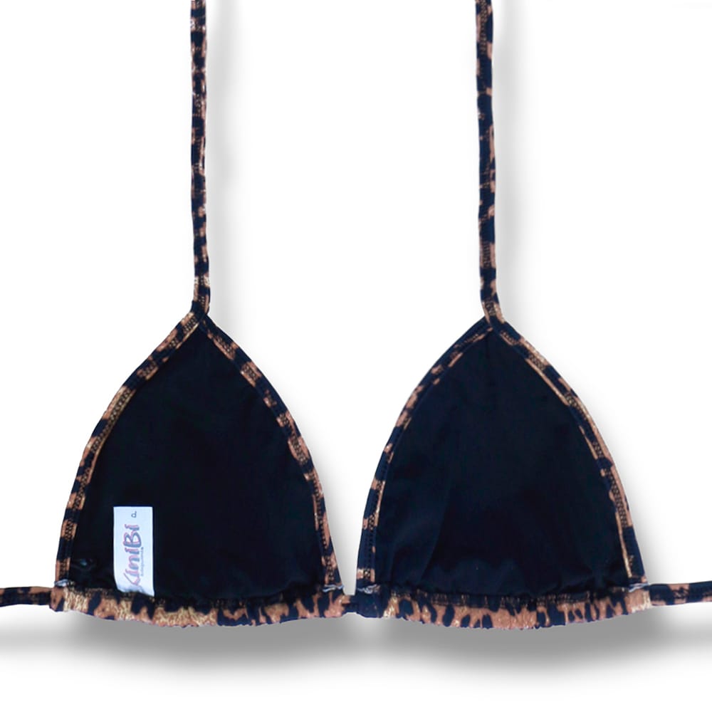Top Mara Animal Print | Cortininha com Viés Tradicional | Abertura para Bojo | Biquíni Estampa
