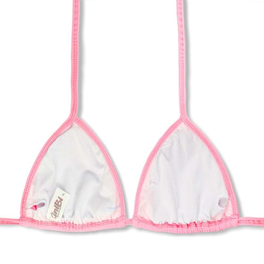 Top Mara Rosa Iogurte | Cortina com viés | Amarração nas Costas e Pescoço