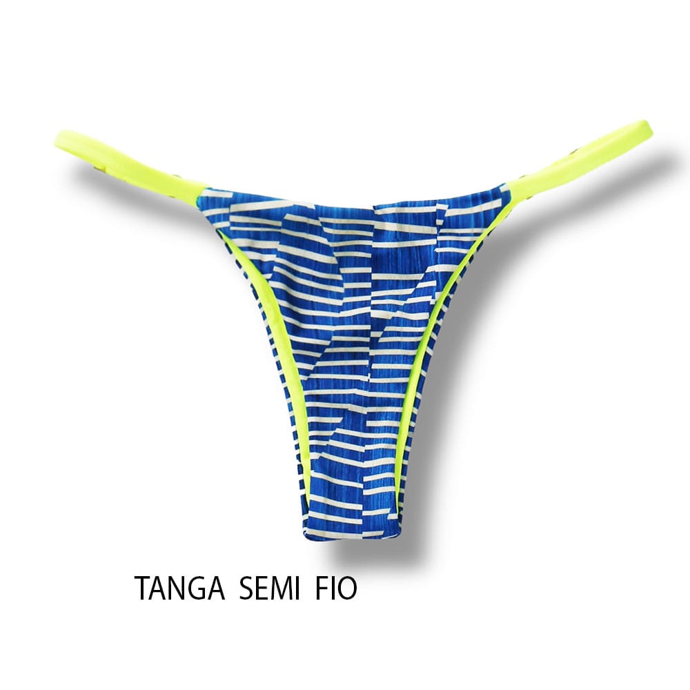 Conjunto de Biquini Floripa Neon | Top Jade + Tanga Mia |Tanga para marquinha perfeita com regulador na lateral |Top fixo com regulador na alça e abertura para bojo